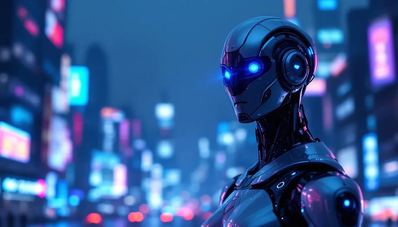 Abstract AI network visualization